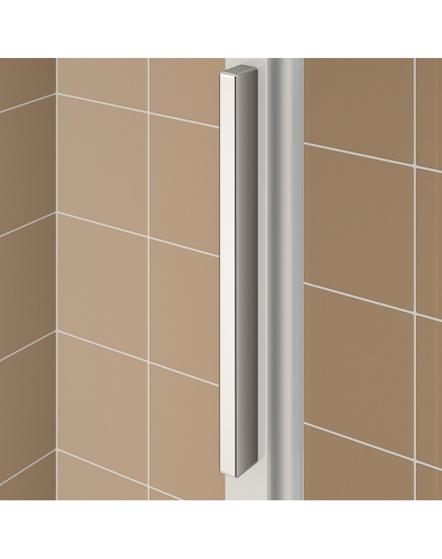 Dvoudílné posuvné dveře Plano Davos Plus G2R Pravé bílé/sklo 120 x 200 cm