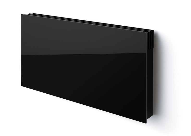 Radiátor skleněný Isan Joy Wall 2-řadý, 600 x 1100 mm, 1400 W, barva 04 zelená