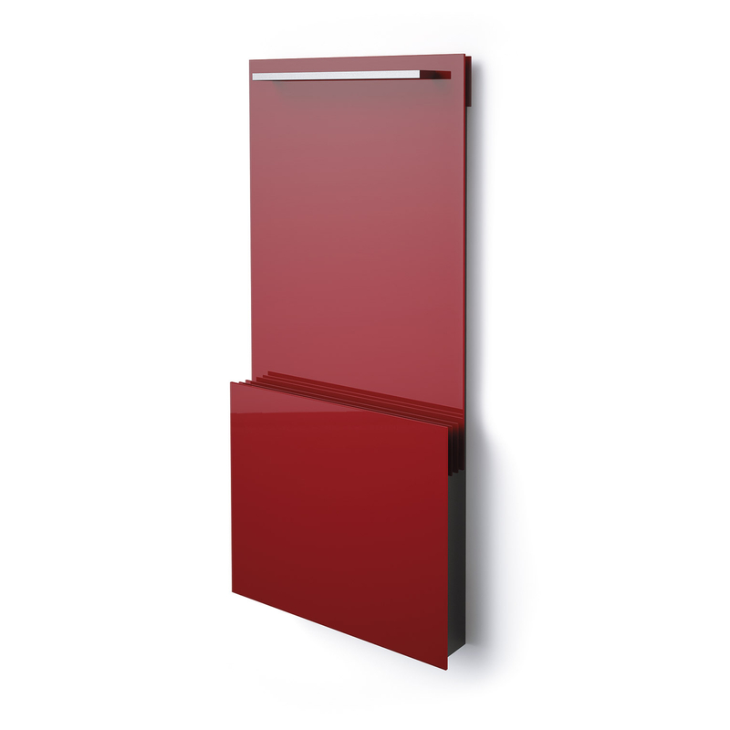 Radiátor skleněný Isan Joy Bath R 6-řadý, 725 x 1525 mm, 1000 W, barva 05 šedá