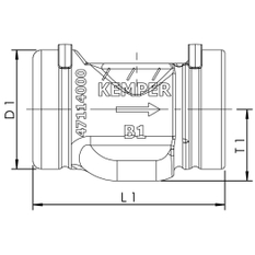 Izolační pouzdro pro podomítkové ventily Kemper, UP-PLUS a ETA-THERM, DN 15-20