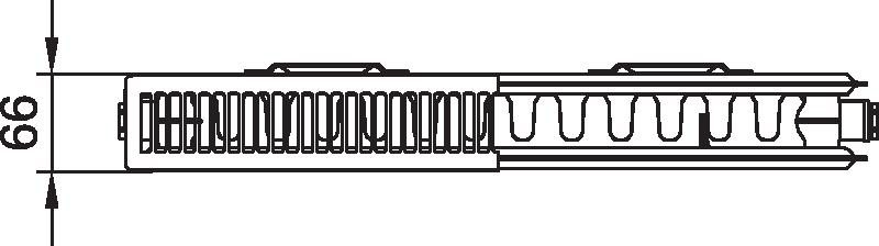 Radiátor Kermi therm-x2 Plan Kompakt PKOD 12 559 x 2005 mm, 2075 W, bílý