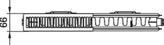 Radiátor Kermi therm-x2 Plan Kompakt PKOD 12 559 x 1805 mm, 1868 W, bílý