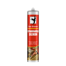Potravinářský silikon Den Braven kartuše 280 ml, transparentní