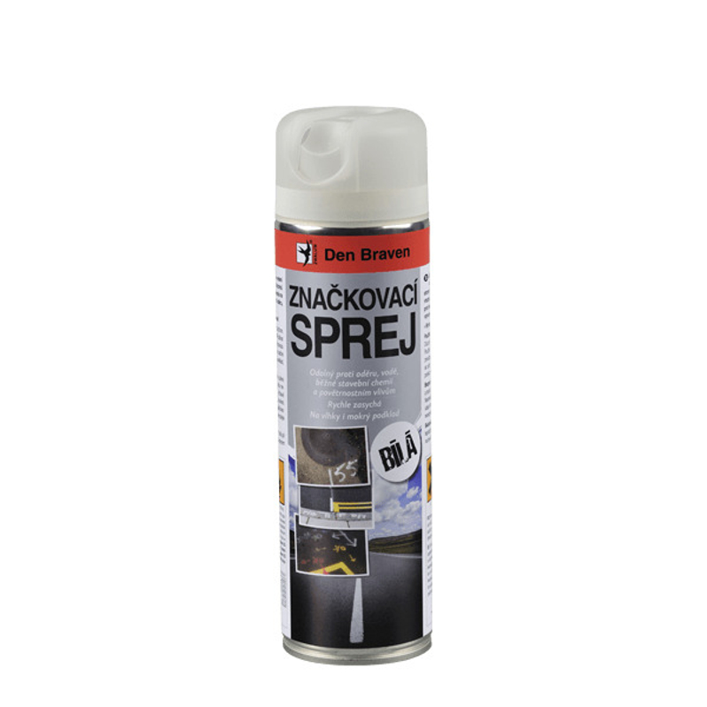Značkovací sprej Den Braven dóza 500 ml, žlutá / reflexní