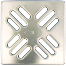 Nerezová vtoková mřížka HL Hutterer & Lechner, 115x115mm