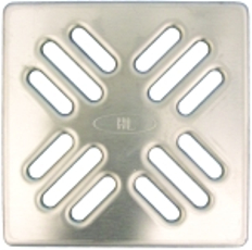Nerezová vtoková mřížka HL Hutterer & Lechner, 115x115mm