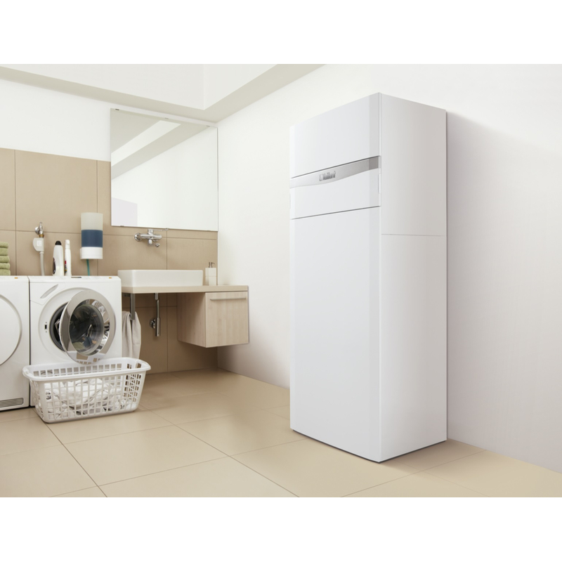 Kotel kondenzační stacionární Vaillant auroCOMPACT VSC D 206/4-5, 4,2 - 21,1 kW, s vestavěným zásobníkem 190 l pro přípravu TV s přípravou na solární ohřev TV