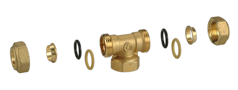 T-kus pro CU a FE trubku Giacomini, 3/4˝ x 18