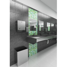 Nerezový žlab hranatý neoplástěný, délka 1250 mm, AISI-316L SLUN 10L