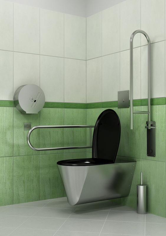 WC kartáč s nerezovým držákem, povrch matný SLZN 19X