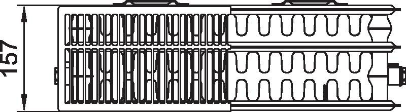 Radiátor Kermi therm-x2 Plan Kompakt PKOD 33 559 x 705 mm, 1467 W, bílý