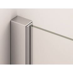 Čtvrtkruh Plano Geneva New s dvoukřídlými dveřmi, rádius 550 mm 800 x 2000 mm, aluchrom/sklo čiré