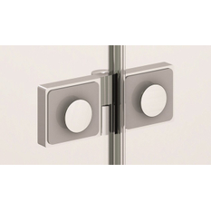 Čtvrtkruh Plano Geneva New s dvoukřídlými dveřmi, rádius 550 mm 800 x 2000 mm, aluchrom/sklo čiré