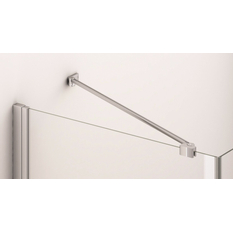 Čtvrtkruh Plano Geneva New s dvoukřídlými dveřmi, rádius 550 mm 800 x 2000 mm, aluchrom/sklo čiré