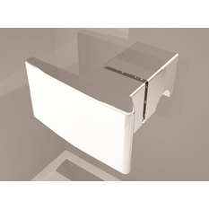Čtvrtkruh Plano Geneva New s dvoukřídlými dveřmi, rádius 550 mm 800 x 2000 mm, aluchrom/sklo čiré