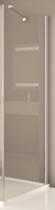 Boční stěna Plano Geneve New pro dveře s vyrovnávacím profilem, 800 x 2000 mm, aluchrom/sklo čiré