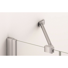 Boční stěna Plano Geneve New pro dveře s vyrovnávacím profilem, 900 x 2000 mm, aluchrom/sklo čiré