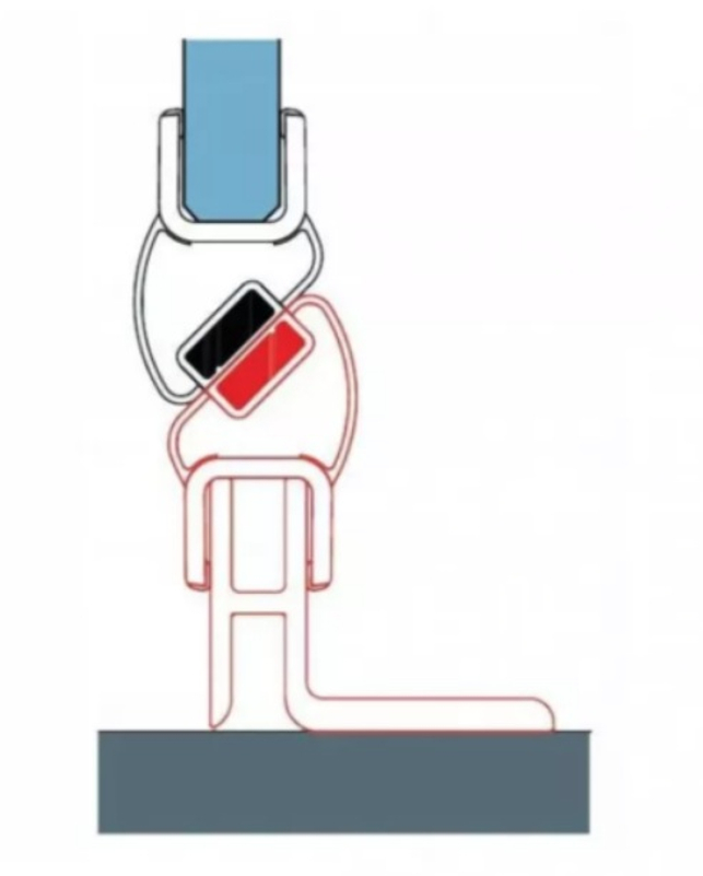 Profil nástěnný s magnetickým těsněním Plano Geneve, levá/pravá, 200 cm, aluchrom, pro montáž dveří do niky GE1 a GE13
