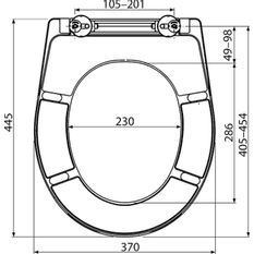 WC sedátko Alcadrain (Alcaplast) univerzální Softclose, Duroplast A604