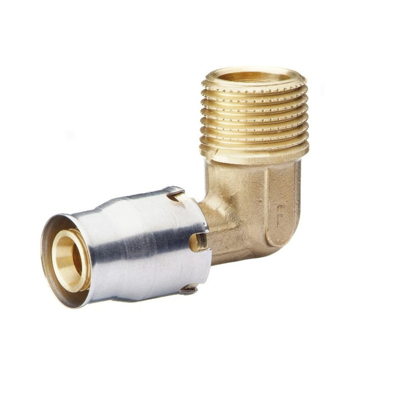 Koleno PUSH 90° - závit vnější - 26x3/4˝M IVAR.PUSH-KM