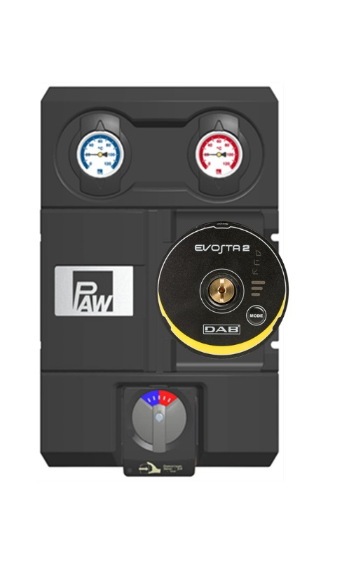 Kotlový modul HEAT BLOC K38 - 4cestný směšovací ventil - DN 25, Grundfos ALPHA2.1 25-60 PAW.K38-DN 25