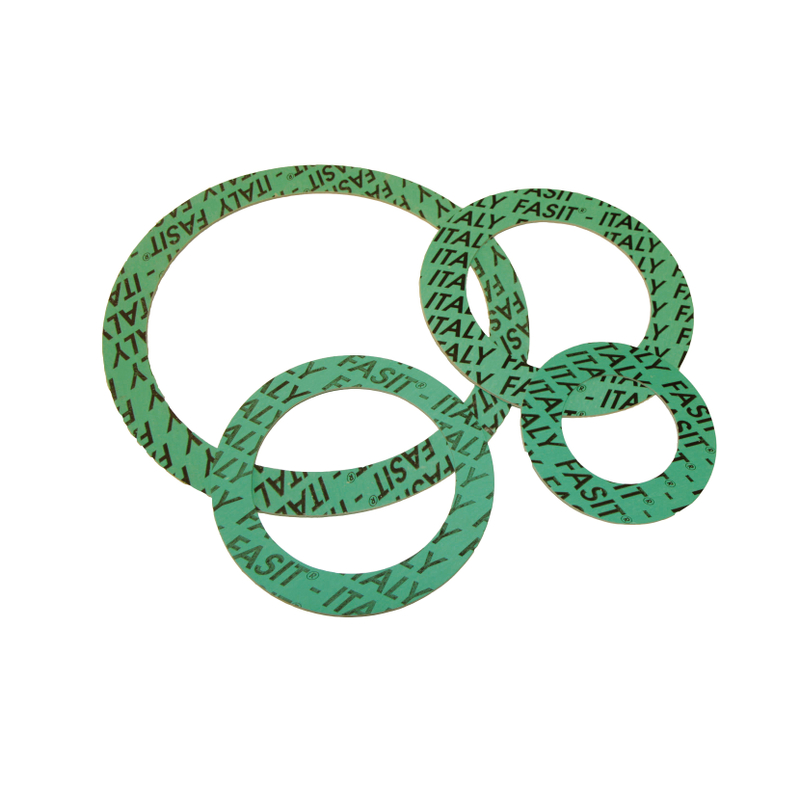Univerzální vláknitopryžové těsnění - pro přírubové spoje - DN 100, 163x117x2mm IVAR.FASIT 202 PN 10/16