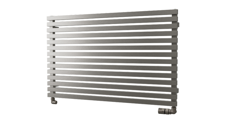 Těleso koupelnové trubkové Isan Zoya Inox 615 x 1000 mm, 469 W, klasické připojení, nerez