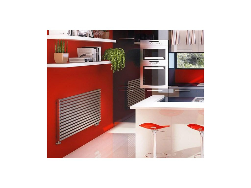 Těleso koupelnové trubkové Isan Zoya Inox 615 x 1000 mm, 469 W, klasické připojení, nerez