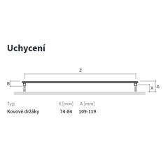 Těleso koupelnové trubkové Isan Zoya Inox 615 x 1000 mm, 469 W, klasické připojení, nerez