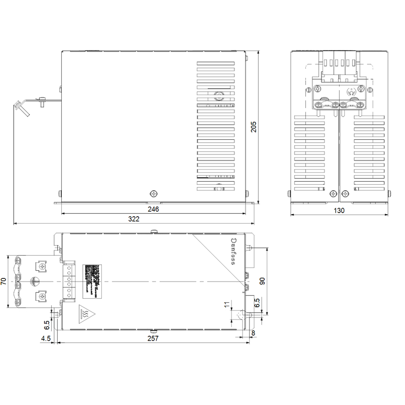 Filtr Grundfos Sinewave 200-500V IP20 17/16/13/12A