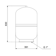 Nádoba Grundfos GT-H-80 PN10 G1 V PWB-GFS-80V