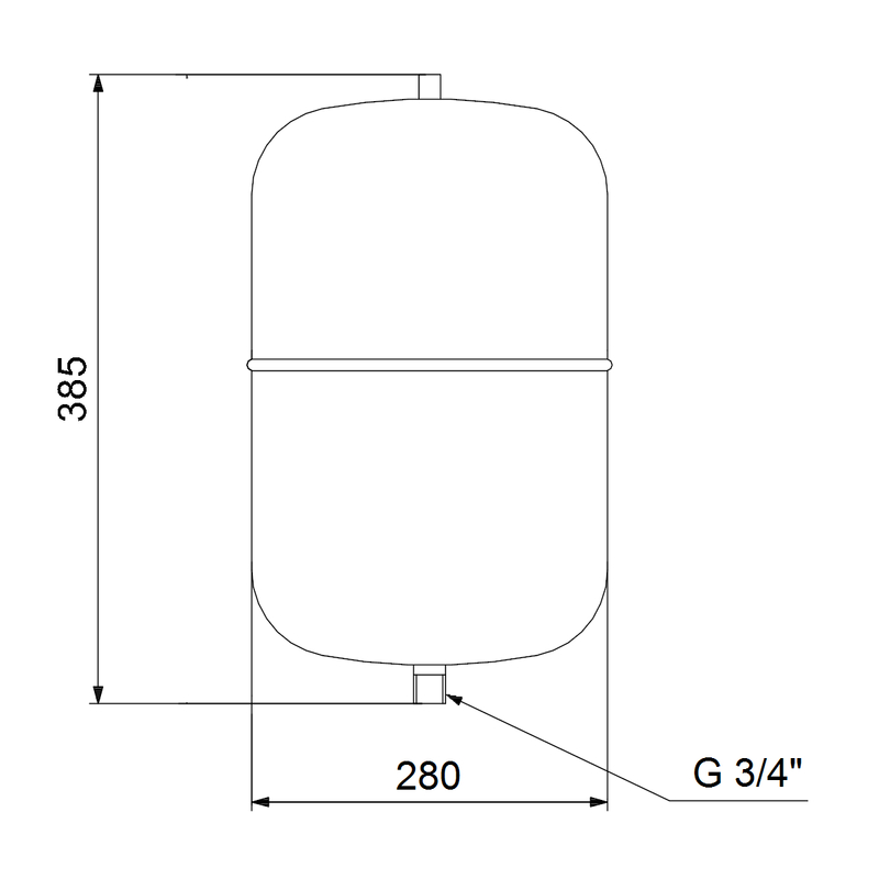 Nádoba Grundfos GT-H-18 PN10 G3/4 V