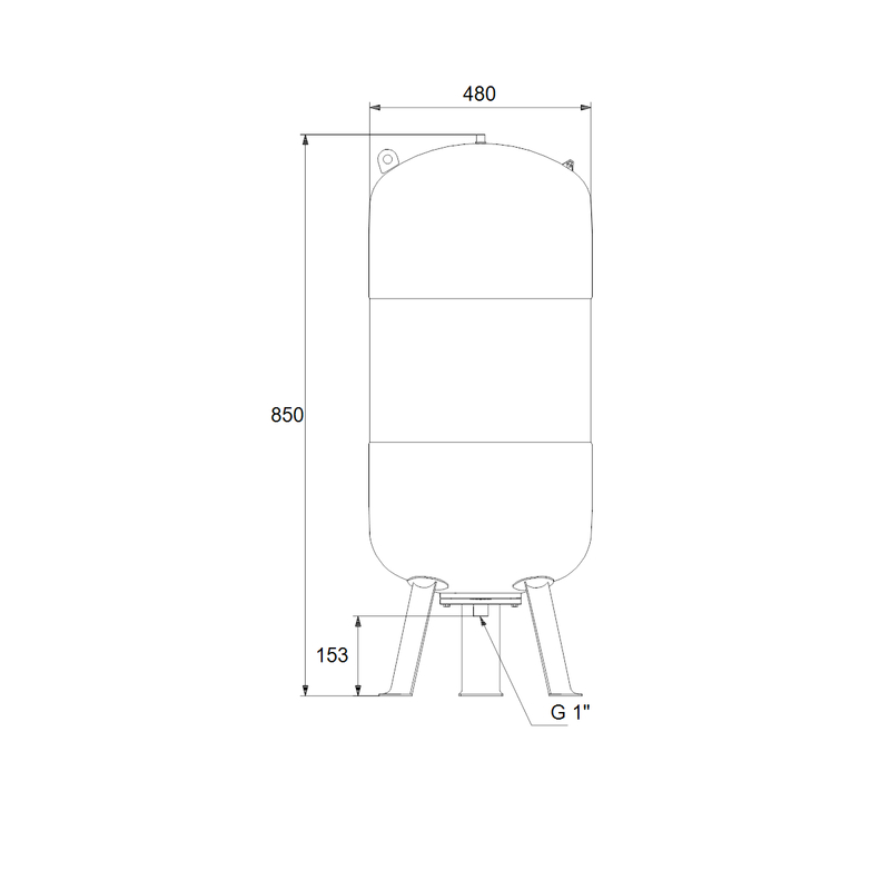 Nádoba Grundfos GT-U-100 PN16 G1 V