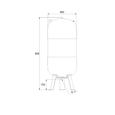 Nádoba Grundfos GT-U-100 PN16 G1 V