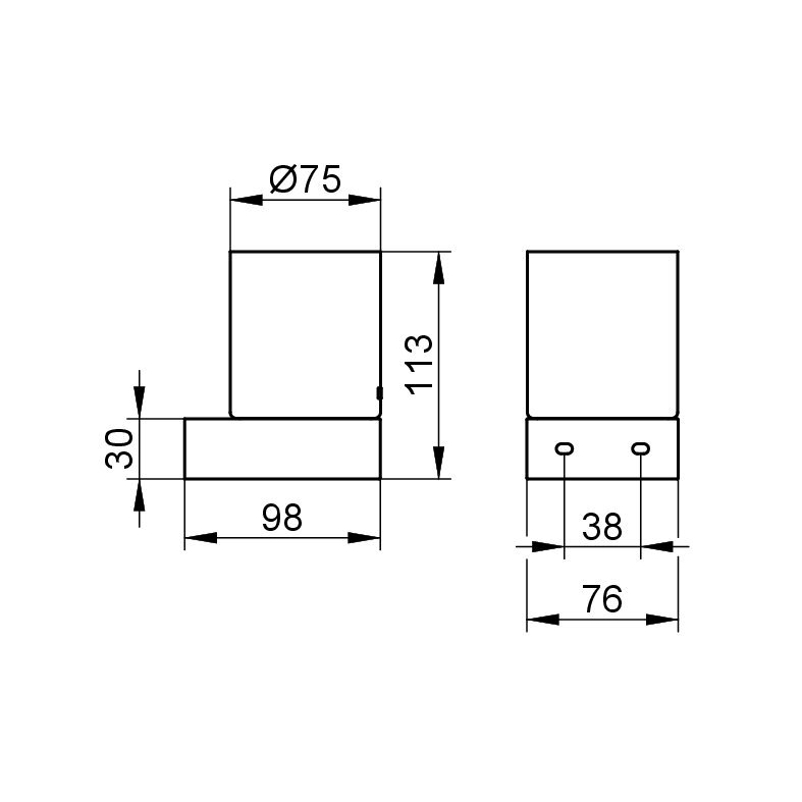 Sklenička z křišťálového skla Keuco Edition 300