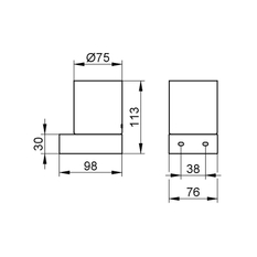 Sklenička z křišťálového skla Keuco Edition 300