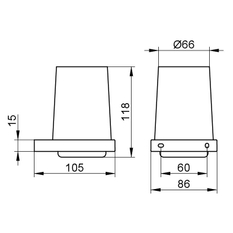 Držák na skleničku Keuco Edition 11, pochromováno