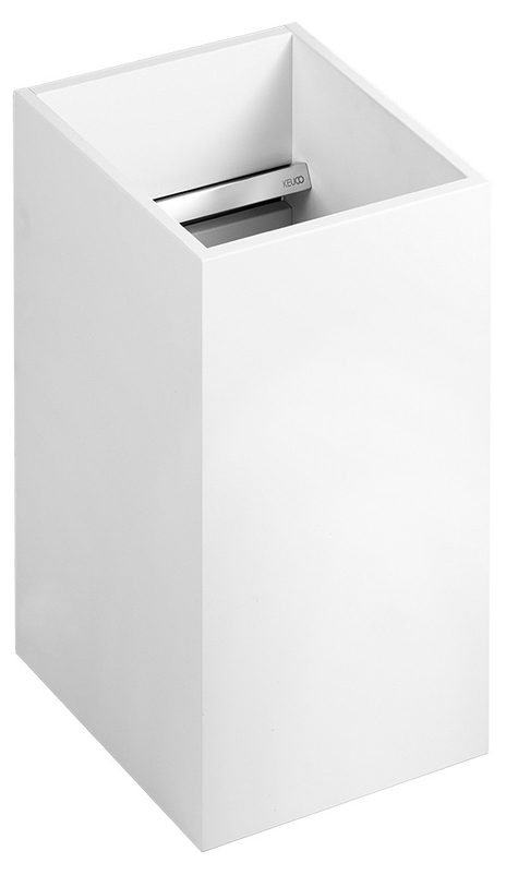 Koš na ručníky pro hosty Keuco Edition 11, 200 x 350 x 200 mm, bílá/pochromováno