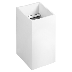 Koš na ručníky pro hosty Keuco Edition 11, 200 x 350 x 200 mm, bílá/pochromováno