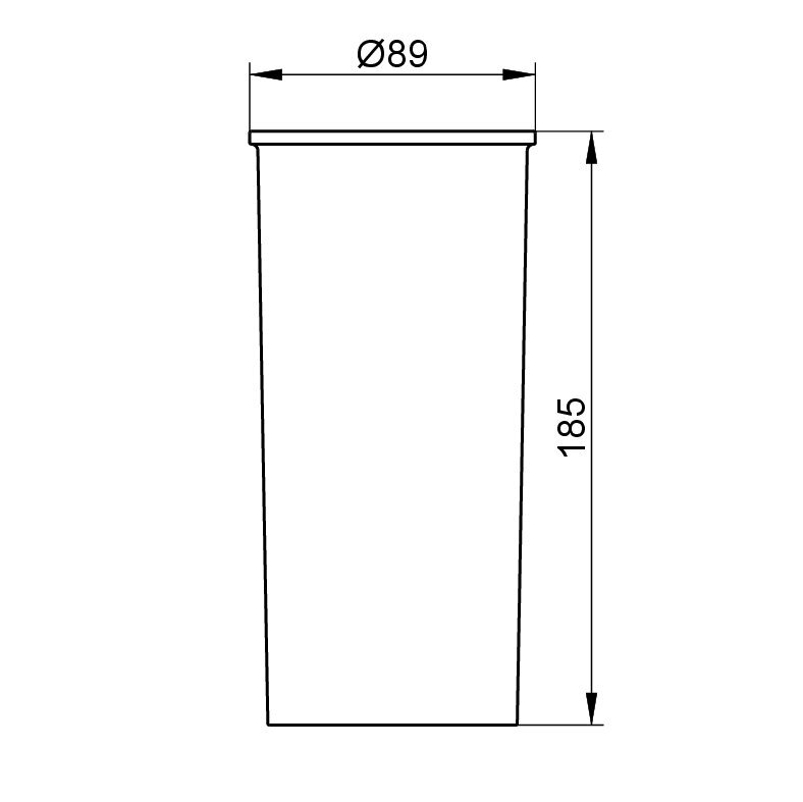 Plastová nádobka Keuco Collection Moll, bílá