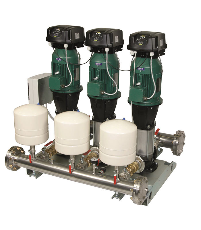 2 NKVE 20/6 T MCE 400-50 automatická tlaková stanice s frekvenčním měničem DAB.2 NKVE MCE/P