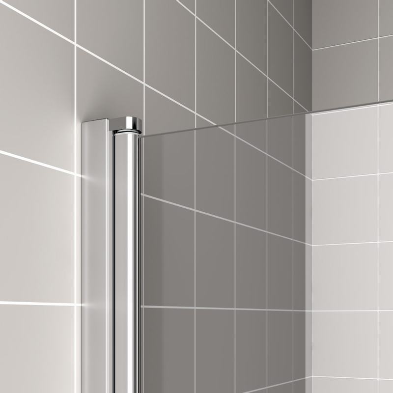 Dveře kyvné 1-křídlé Kermi Cada XS CK1WR pravé stříbrné vysoký lesk, čiré ESG sklo s úpravou CADAclean 85 x 200 cm