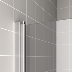 Dveře kyvné 1-křídlé Kermi Cada XS CK1WR pravé stříbrné vysoký lesk, čiré ESG sklo s úpravou CADAclean 85 x 200 cm