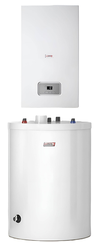 Sestava kondezačního kotle Protherm Gepard Condens AK120 25MKO-A se zásobníkem FE 120/6