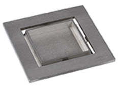 Vtoková mřížka z nerezové oceli s plochou pro vlepení dlažby, vhodná k sérii HL540 HL Hutterer & Lechner