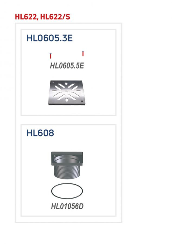 Nástavec HL Hutterer & Lechner, d 195mm/plast 240x240mm/nerez 226x226mm (V4A)