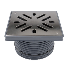 Nástavec HL Hutterer & Lechner, d 195mm/plast 240x240mm/nerez 226x226mm (V4A)