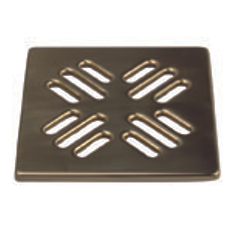 Vtoková mřížka z leštěné mosazi HL Hutterer & Lechner, 140x140mm