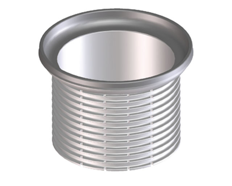 Nástavec HL Hutterer & Lechner, d 110/93mm/ rámeček z nerezové oceli d 133mm, s kruhovým rámečkem s nerezové oceli včetně O-kroužku