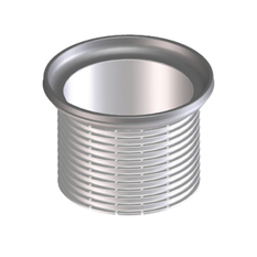 Nástavec HL Hutterer & Lechner, d 110/93mm/ rámeček z nerezové oceli d 133mm, s kruhovým rámečkem s nerezové oceli včetně O-kroužku